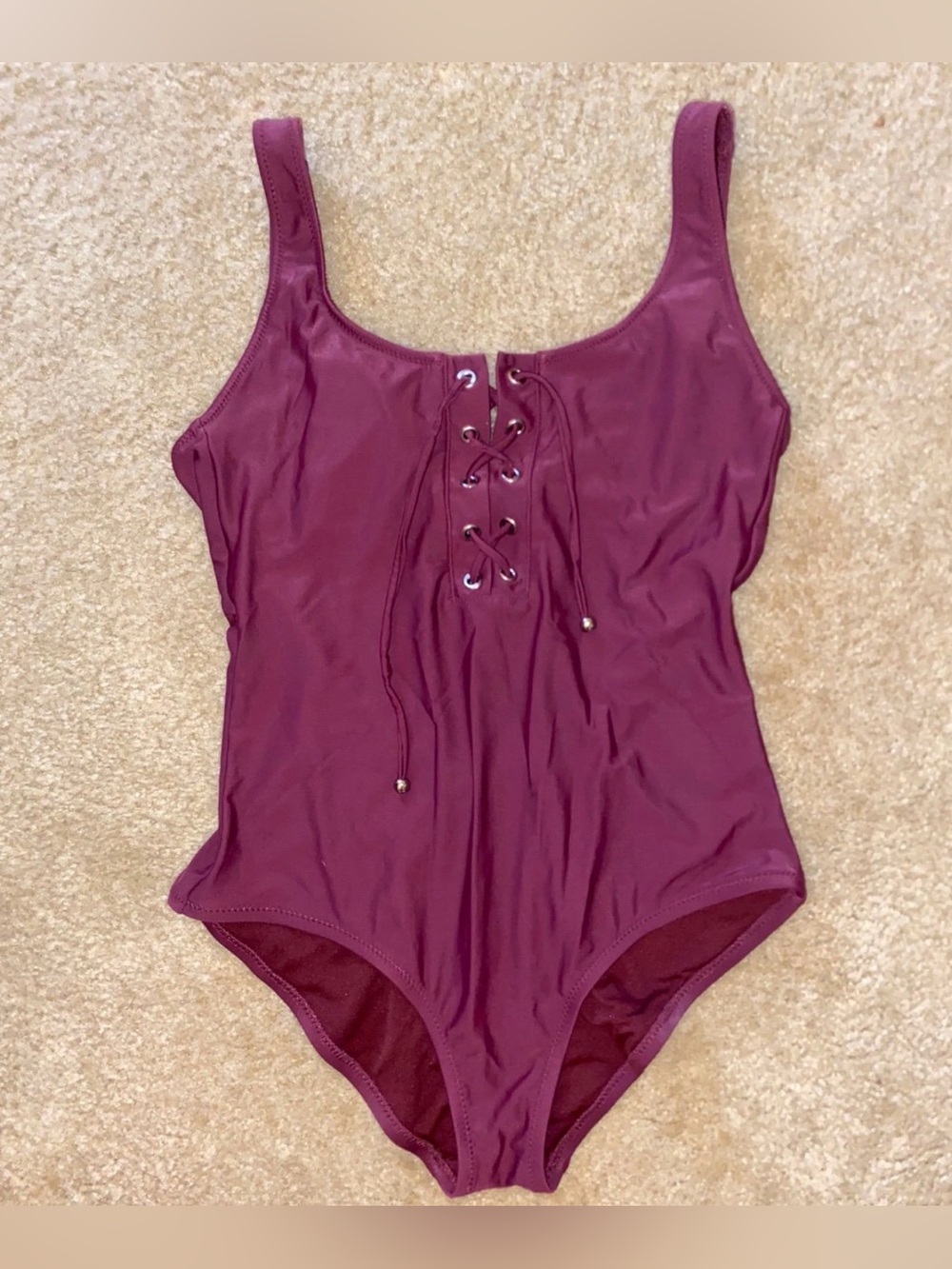 Women’s Mossimo burgundy one piece swimsuit